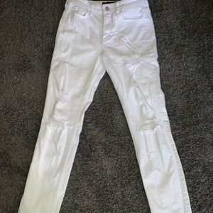 White Ripped Hollister Jeans